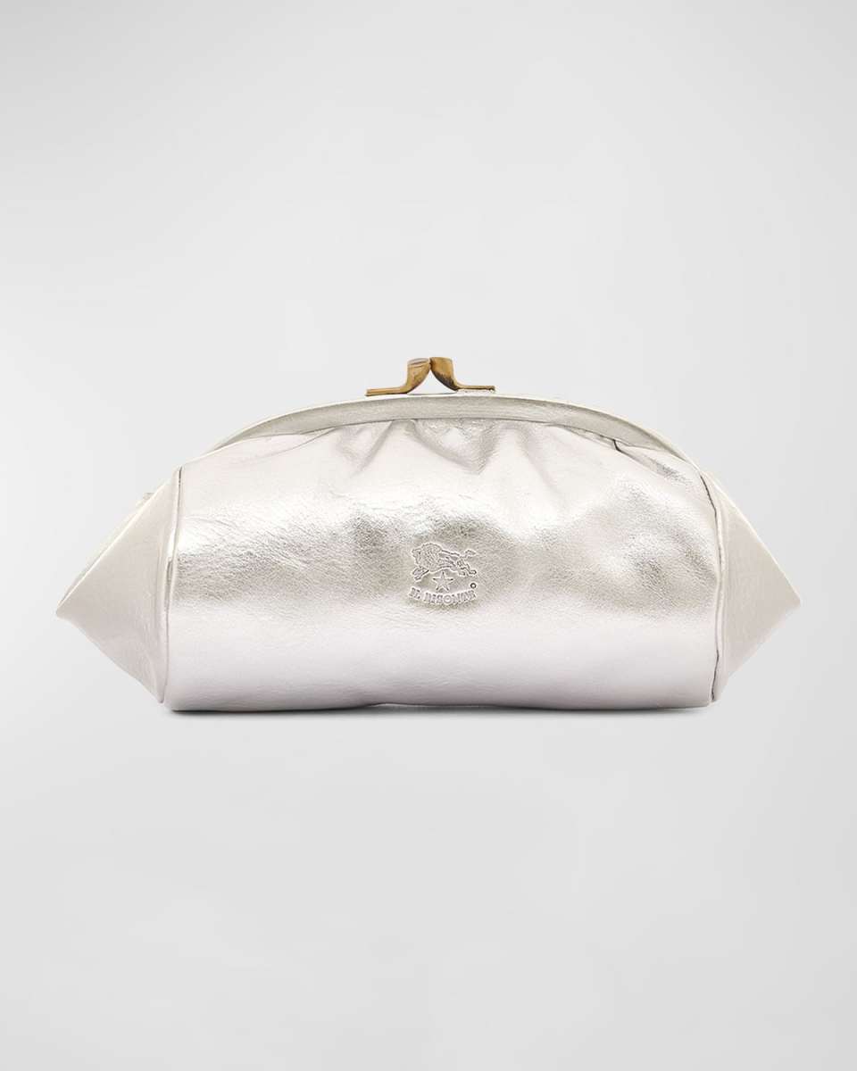 Maniuela Leather Clutch Bag